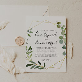 Convites Verde tropical deixa Cena especial