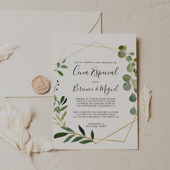 Convites Verde tropical deixa Cena especial (Criador carregado)