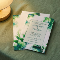 Verde Tropical Elegante Folha Botânica verde