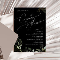 Verde Whimsical e Dourado | Chá Casal preto