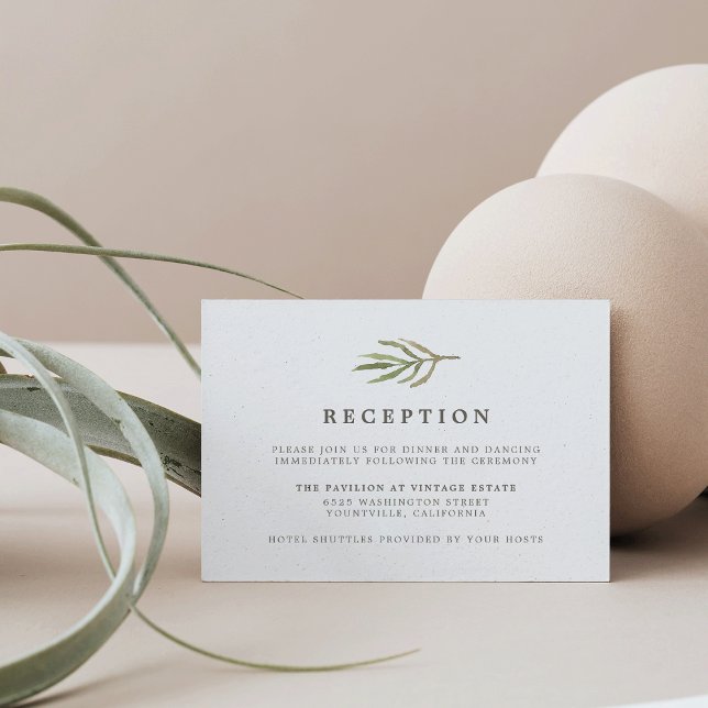 Convites Verdura | Recepção de Casamento Botânico Aquarela (Criador carregado)