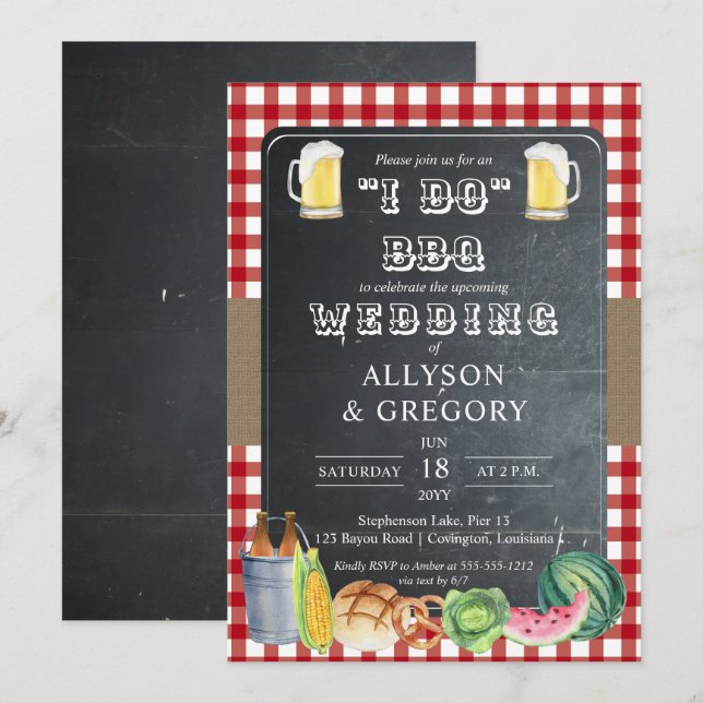 Convites Verificações de países vermelhos i Do CHURRASCO Up (Frente/Verso)