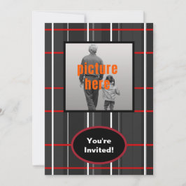 Convites Verificar Evento de Festa de aniversário Vermelho