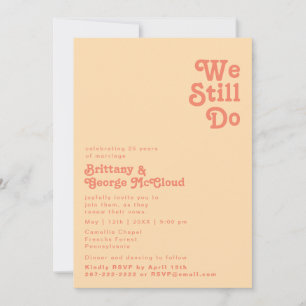 Convites Verme Laranja Moderno Ainda Fazemos Vow Reneware