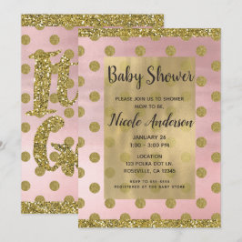 Convites Vermeho Rubor & Glitter Dourado Bolinhas de Purpur