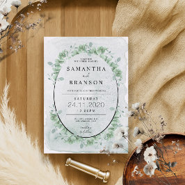 Convites Vermelhidão do Círculo Eucalipto Botânico