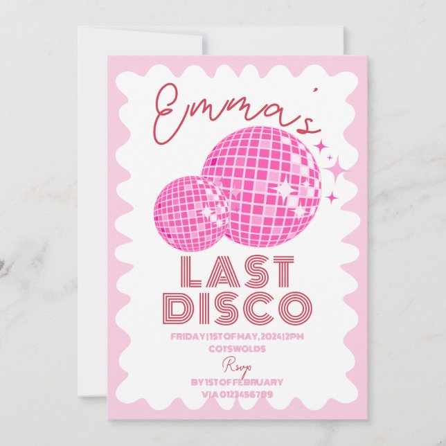 Convites Vermelhidão Rosa Último Disco no Fim de Semana do  (Frente)