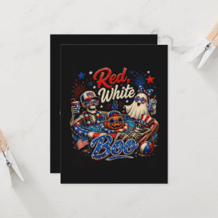 Convites Vermelho Branco E Boo Patriótico 4 De Julho