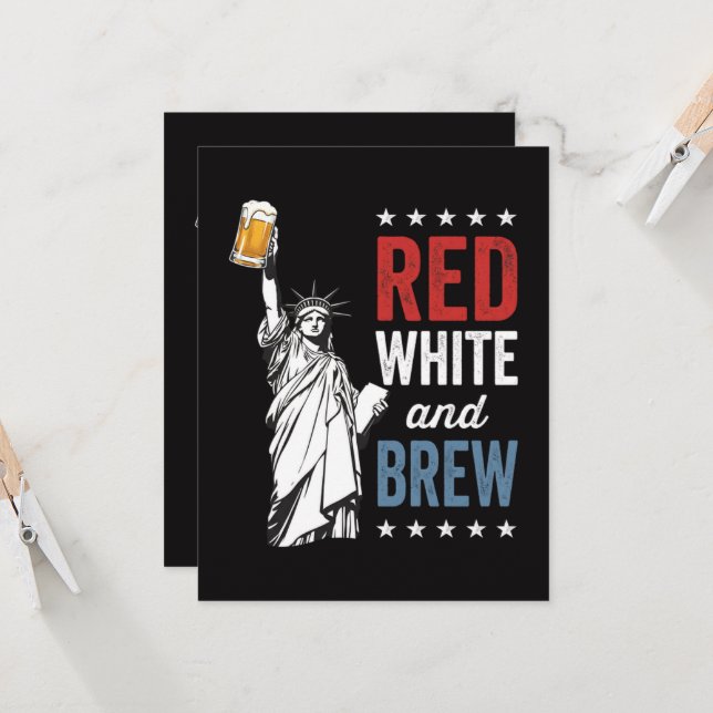 Convites Vermelho Branco e Cerveja 250º Aniversário (Frente/Verso In Situ)