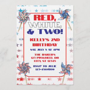 Convites Vermelho, Branco e Dois, 2º Aniversário