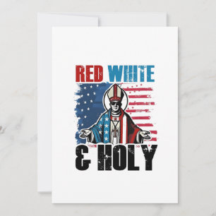 Convites Vermelho Branco e Santo Papa Leão XIV, 4 de Julho