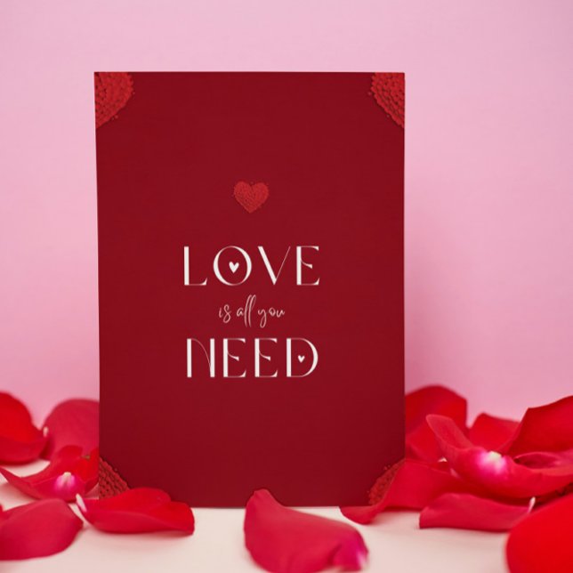 Convites Vermelho, Branco, O Amor É Tudo O Que Você Precisa (Criador carregado)