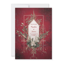 Vermelho Carmim Profundo Dourado Geometria Verde C