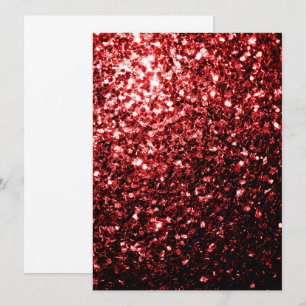 Convites Vermelho Escuro brilho Glitter glamour