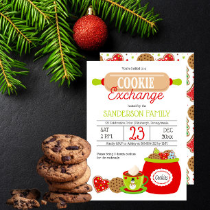 Convites Vermelho   Limão Sprinkle Holiday Cookies Parte d