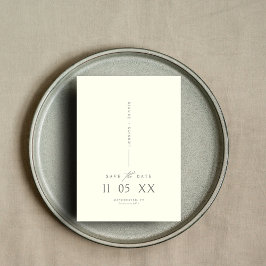 Convites Versão mínima mínima moderna do script Elegante Sa