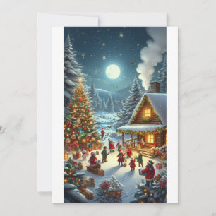 Convites Véspera de Natal "Cozy""
