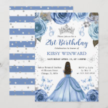 Vestido Azul Brunette Princess Birthday