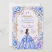 Vestido Azul Quinceañera Espanhol 15 Anos Princesa