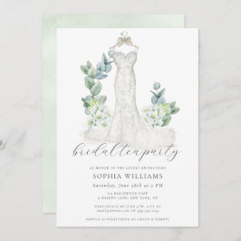 Convites Vestido de Casamento Elegante Bridal Tea Party