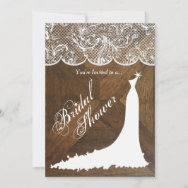 Convites Vestido de Casamento Elegante e rendas na Madeira 