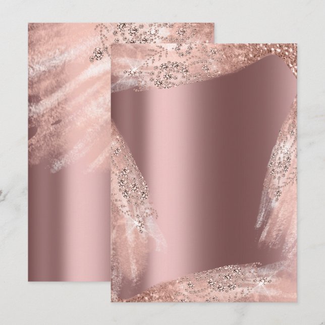 Convites Vestido de Noiva Décimo Sexto Doce Diamante Brilha (Frente/Verso)