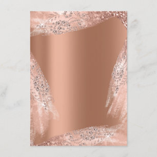 Convites Vestido de Noiva Rose Copper Diamond Spark 16º Ani