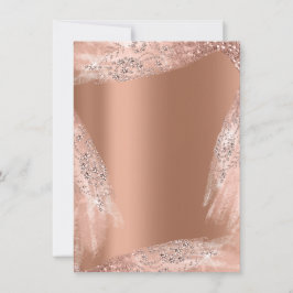 Convites Vestido de Noiva Rose Copper Diamond Spark Décimo 