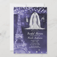 Vestido Diamante Noite de Paris Roxo Chá de Noiva