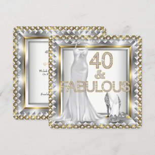 Convites Vestido Elegante Fabuloso 40 Deco Saltos Altos