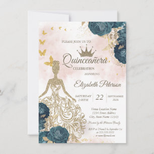 Convites Vestido Lantejoulas, Borboletas Douradas Rosas Ver
