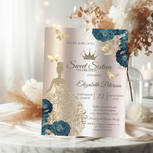 Convites Vestido Lantejoulas, Borboletas Rosas Verdes Sweet