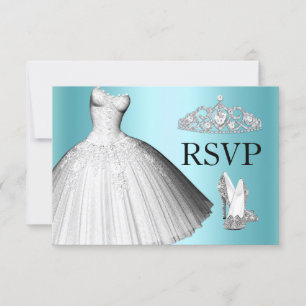 Convites Vestido Lantejoulas Brilho & Saltos Quinceanera RS