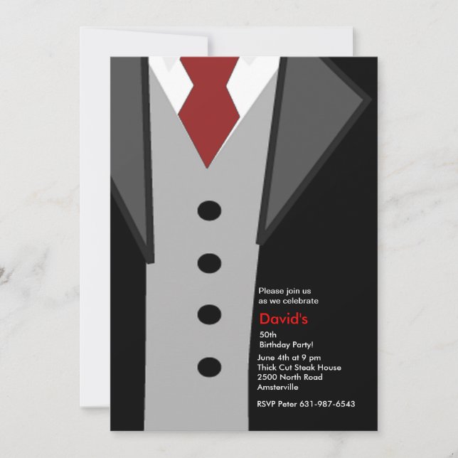 Convites Vestido para a ocasião (Frente)