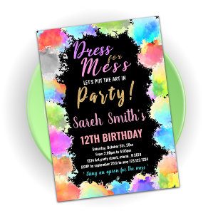 Convites Vestido para Convidações de Aniversário do Mess Pa