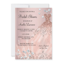 Vestido rosa bege Chic Bride Bridal Shower com dia