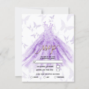Convites Vestido Roxo Dança da Borboleta Festa de Noivado R