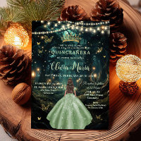 Vestido Verde da Floresta Encantada XV Quinceañera