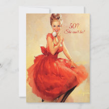 Vestido Vermelho Sexy de Aniversário de 50 anos Es