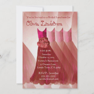Convites Vestidos de Bridesmaid Vermelha Convocação de Al