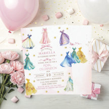 Vestidos de princesa modernos aquarela menina real
