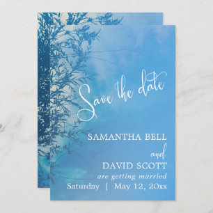 Convites Vestindo o Céu Eetéreo Selvagem Salva a Data
