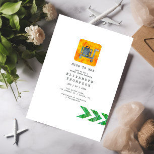 Convites Viagem Adventure Passport Miss - Sra. Chá de panel