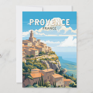 Convites Viagem Arte Vintage Provença França
