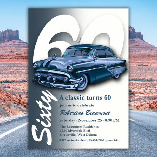 Convites Viagem Carro Azul Clássico Faz 60 Anos