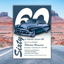Convites Viagem Carro Azul Clássico Faz 60 Anos