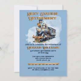 Convites Viagem de aposentação que passa para a estação seg