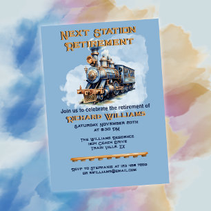 Convites Viagem de aposentação que passa para a estação seg