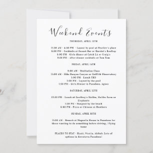 Convites Viagem de Fim de Semana das Garotas de Los Angeles