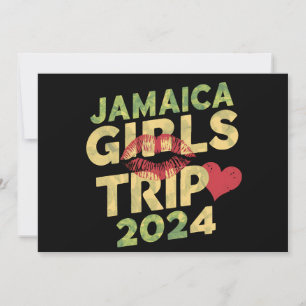Convites Viagem de Meninas Jamaica 2024 Fim de Semana Féria